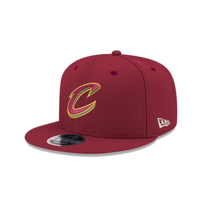 Red Cleveland Cavaliers Hat - New Era NBA Team Color 9FIFTY Snapback Caps USA8273564